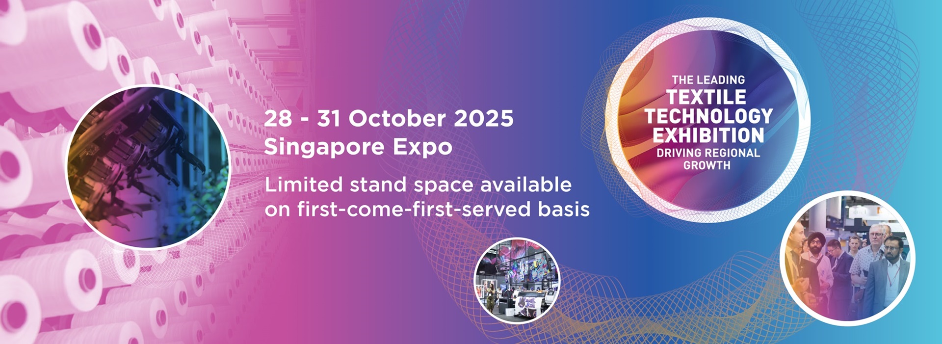 Banner ITMA 2025 Textile & Garment Technology Exhibition