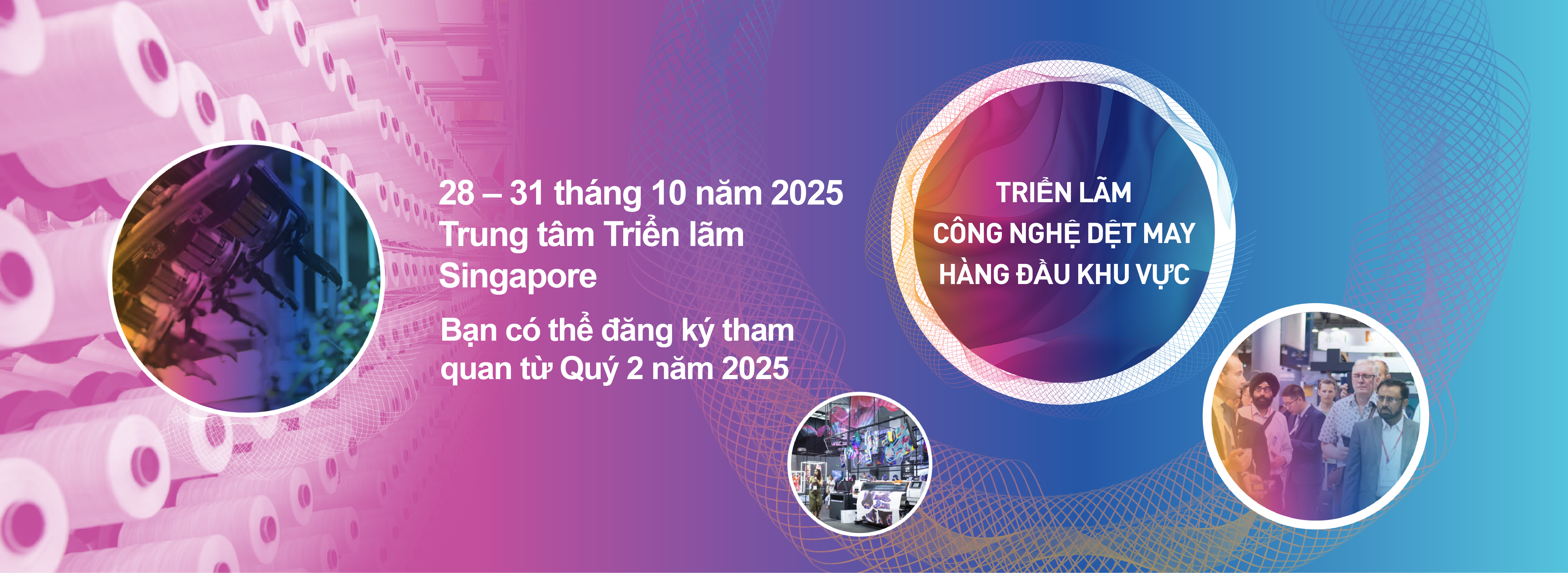 Banner ITMA 2025 Textile & Garment Technology Exhibition